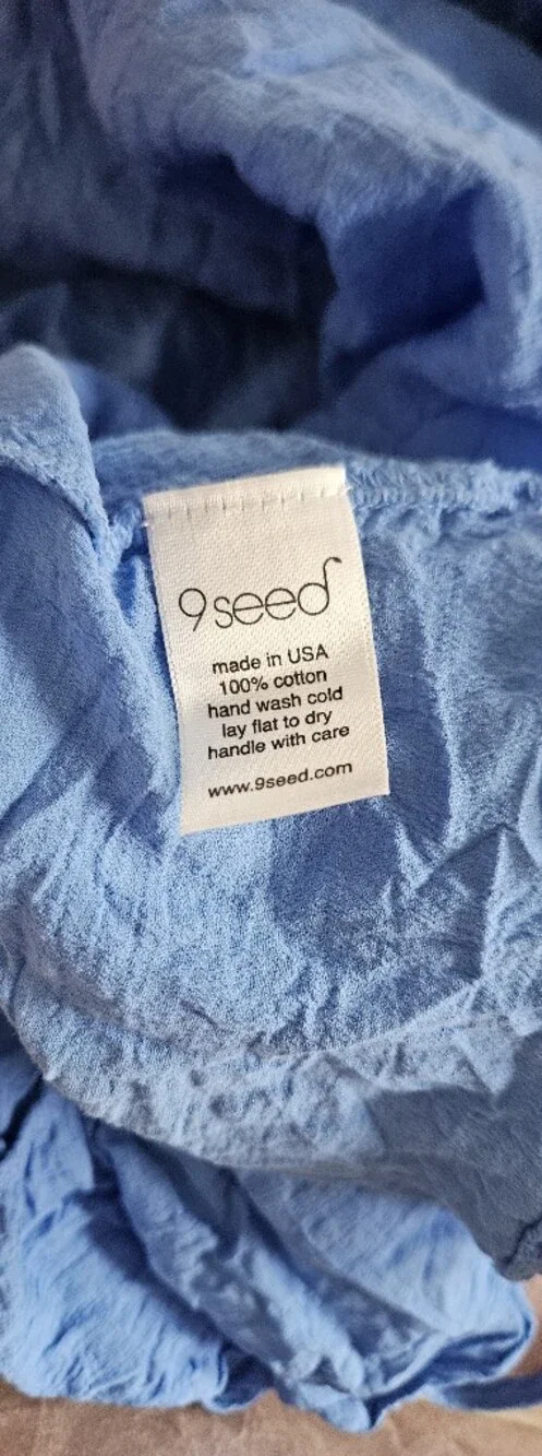 9 Seed St. Tropez Ruffle Mini Dress Coverup Yellow One Size Made in Cali